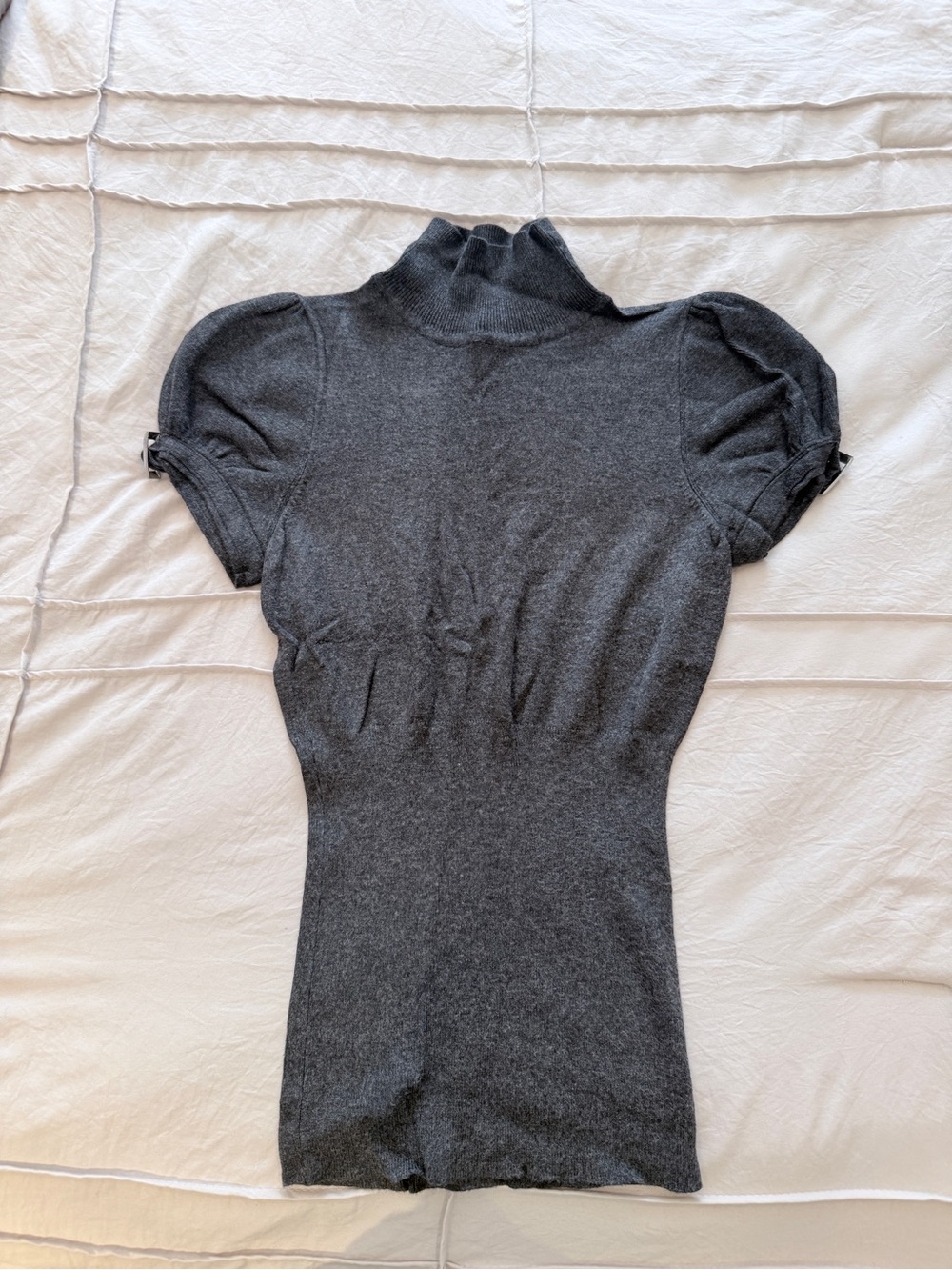 Express Gray Ribbed Turtleneck Sweater